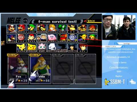 UCI 13 Losers Semis - Santiago (Sheik, Falco) vs Kira (Fox) - Super Smash Bros. Melee