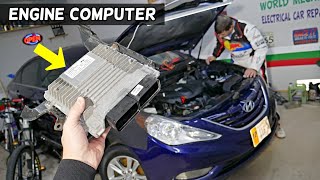 HYUNDAI SONATA ENGINE COMPUTER ECU REPLACEMENT REMOVAL