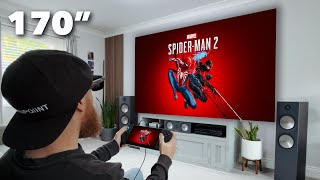Gaming on a 170" OLED Screen: 240Hz Gaming Glasses!