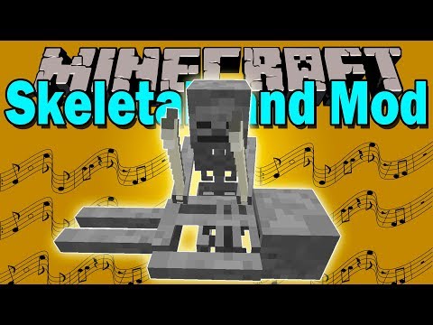 SKELETALBAND MOD - El mejor mod musical de minecraft xddd - Minecraft mod 1.12.2 Review