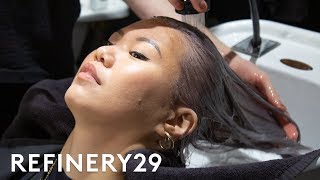 I Dyed My Lilac Hair Pastel Blue | Beauty With Mi | Refinery29
