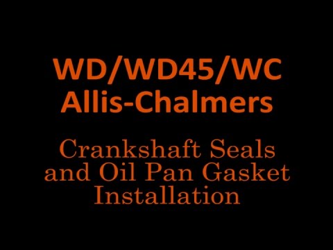 Oil pan seal and gasket install