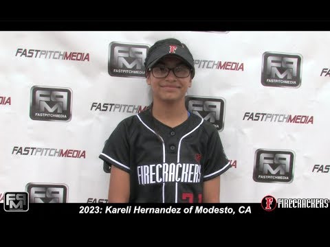 2023 Kareli Hernandez Outfield and Catcher Softball Skills Video - Norcal Firecrackers