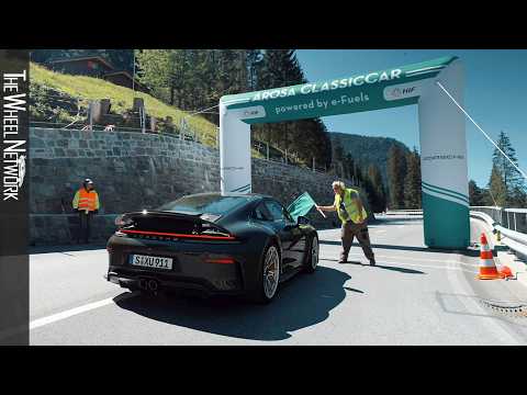Arosa ClassicCar Hot Lap: Jörg Bergmeister drives the Porsche 911 GT3 Bergsport