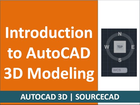 Introduction to AutoCAD 3d modelling and interface