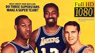 Wilt Chamberlain Jerry West and Elgin Baylor in Incredible HD! - NBA's First Big 3 Super-Team