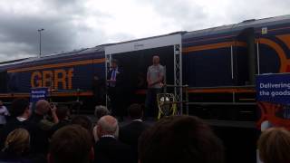 Saints Train Naming at GB Rail Freight