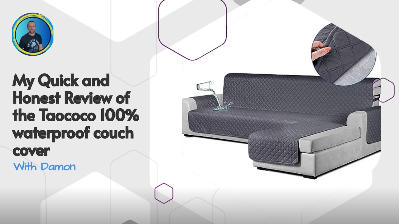 My Quick and Honest Review of the Taococo 100% waterproof couch cover