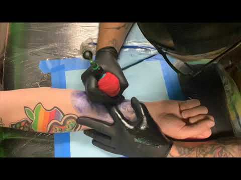 Little Shop Of Horrors Tattoo Time Lapse by Trent Margolis