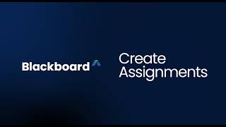 Create Assignments in Blackboard