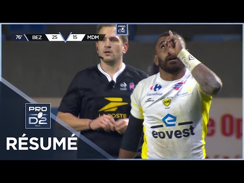 PRO D2 Saison 2023-2024 J20 - Résumé AS Béziers Hérault - Stade Montois Rugby