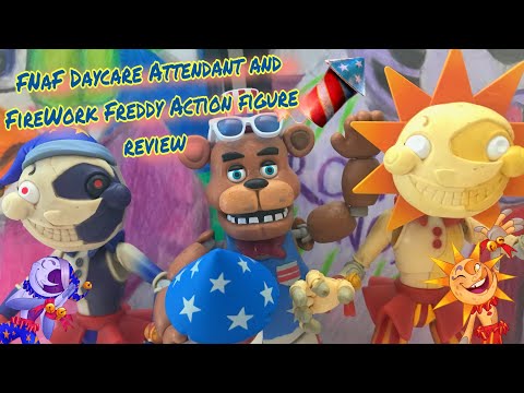 FNaF Sun & Moon & FireWork Freddy Funko Action Figure Review