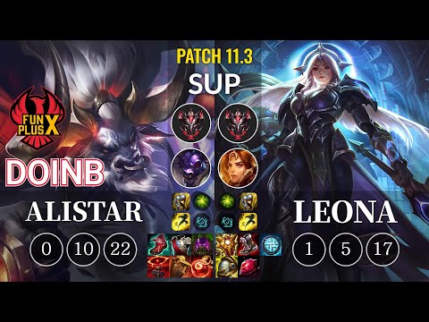 FPX Doinb Alistar vs Leona Sup - KR Patch 11.3