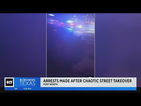 Illegal street takeover, stolen cars, police chase ends in arrest of 5 wanted by statewide task forc