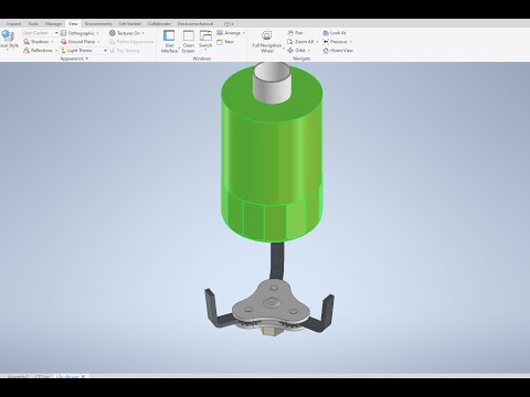 Inventor: Mô phỏng vam mở lọc nhớt - TWO WAY OIL FILTER WRENCH