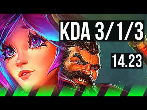 LILLIA vs GRAVES (JGL) | Rank 2 Lillia, Rank 4, 3/1/3 | NA Challenger | 14.23