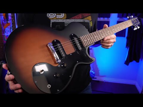 this is the Epiphone Les Paul Melody Maker E1 Electric Guitar - Vintage Sunburst