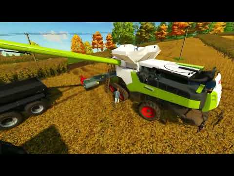 HARVESTING AND LOADING OF SUNFLOWER IN TRACTORS JOHN DEERE - Farming Simulator 22