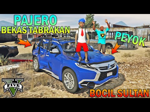 BOCAH SD BELI PAJERO BEKAS TABRAKAN!! - GTA 5 SULTAN BOCIL