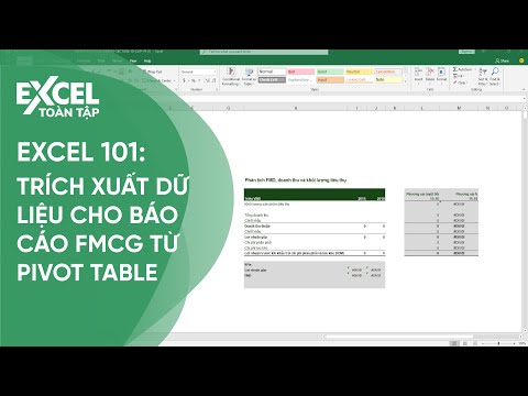 79. Trích xuất dữ liệu cho báo cáo FMCG từ Pivot Table | Khóa học phần mềm văn phòng Excel