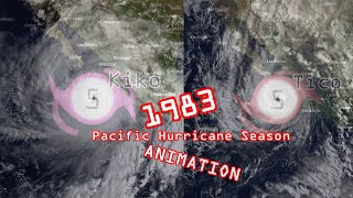 1983 Pacific Hurricane Season Animation