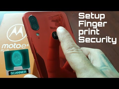 Motorola Moto E6 Plus Setup Fingerprint LockScreen Security & Have Face Recognition & Pincode Added