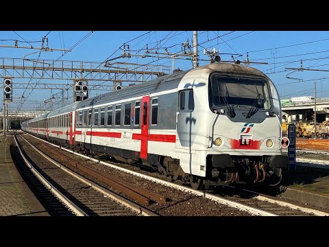 TRENI PASSEGGERI E MERCI in arrivo, partenza e TRANSITO alla stazione di PIACENZA!