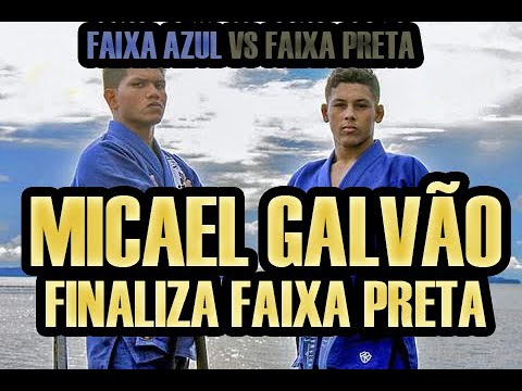 MICAEL GALVÃO FINALIZA FAIXA PRETA