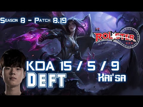 KT Deft KAI'SA vs KALISTA ADC - Patch 8.19 KR Ranked
