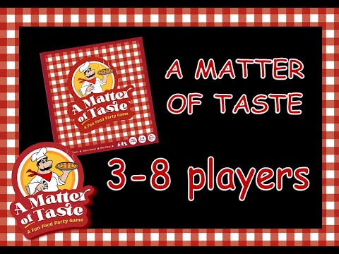 How To Play A Matter Of Taste with 3-8 players