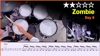 [Lv.05] Zombie - Day 6 (★★☆☆☆) Drum Cover with Sheet Music