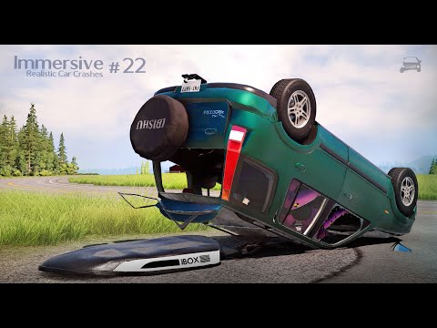Immersive Realistic Car Crashes #22 - BeamNG Drive