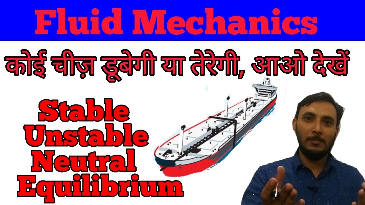 Stability of a floating body in hindi (According to metacentre) || Fluid mechanics in hindi