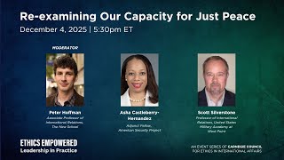 Re-examining our Capacity for Just Peace