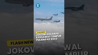 Rekaman Detik-detik Jokowi Pulang ke Solo Dikawal 8 Pesawat Tempur Kasih Arahan di Kokpit Boeing 737