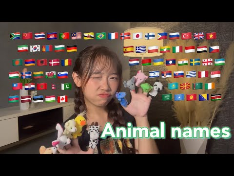 ASMR Animal Names in 70 Different Languages (2 hours for sleep)