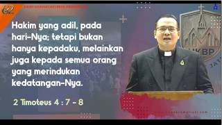 2 Timothy 4:7-8 Devotional, AUG 26, Rev. Parningotan Siahaan #hkbpkramatjati #devotionalverse