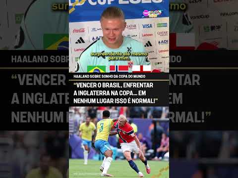 OLHA O QUE O HAALAND FALOU SOBRE O BRASIL E A COPA! #shorts