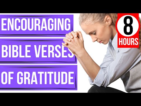 Encouraging Bible verses for sleep (Gratitude scriptures)(To God be the glory)