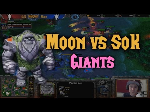 Warcraft 3 | Moon (N) vs SoK (H) | MOUNTAIN GIANTS