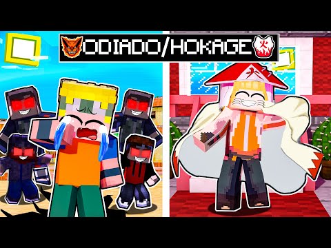 A HISTORIA de NARUTO UZUMAKI no MINECRAFT!