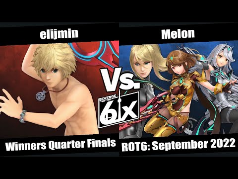 ROT6 September Winners Quarter Finals - elijmin (Shulk) vs Melon (ZSS, Aegis) SSBU Singles