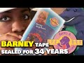 Unboxing A SEALED COPY Of BARNEY THREE WISHES 1988 Sealed For 34 Years