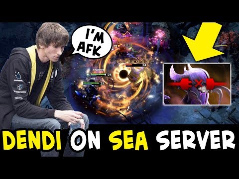 Dendi didn't know SEA NEVER GIVE UP — AFK abandon before COMEBACK