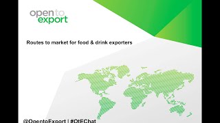 Food & Drink | Routes to market for food & drink exporters