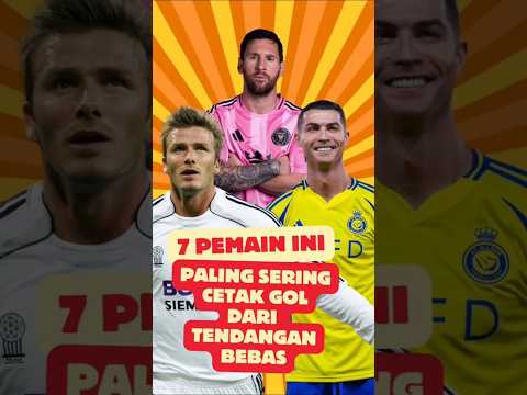 7 Pesepakbola Paling Banyak Cetak Gol Dari Tendangan Bebas #football