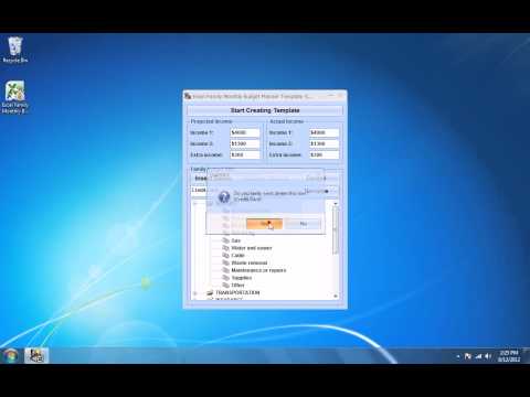 Excel Family Monthly Budget Planner Template Software