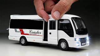 Unboxing of Toyota Coaster - Hino Liesse Bus - Diecast Scale Model Car RP