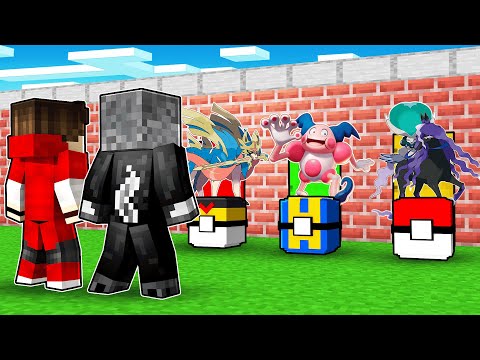 NÃO ESCOLHA A PORTA ERRADA DE NOVOS  POKEMON COM LUCKY PIXELMON 0% VS 100% VS -100% NO MINECRAFT