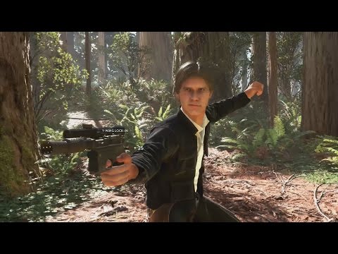 HAN SOLO GAMEPLAY - Star Wars Battlefront Han Solo Gameplay